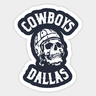 Cowboys Skull Sticker